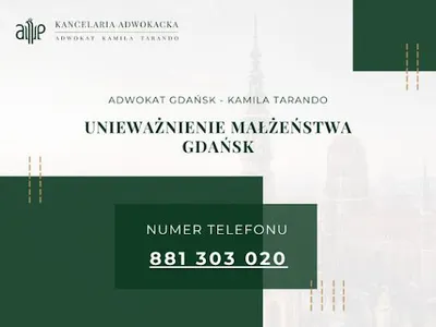 Adwokat rozwód Gdańsk Kamila Tarando rozwody sprawy rodzinne alimenty podział majątku prawo spadkowe zachowek dział spadku